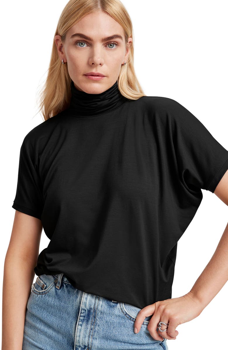 Marcella Layla Turtleneck Top, Alternate, color, Black
