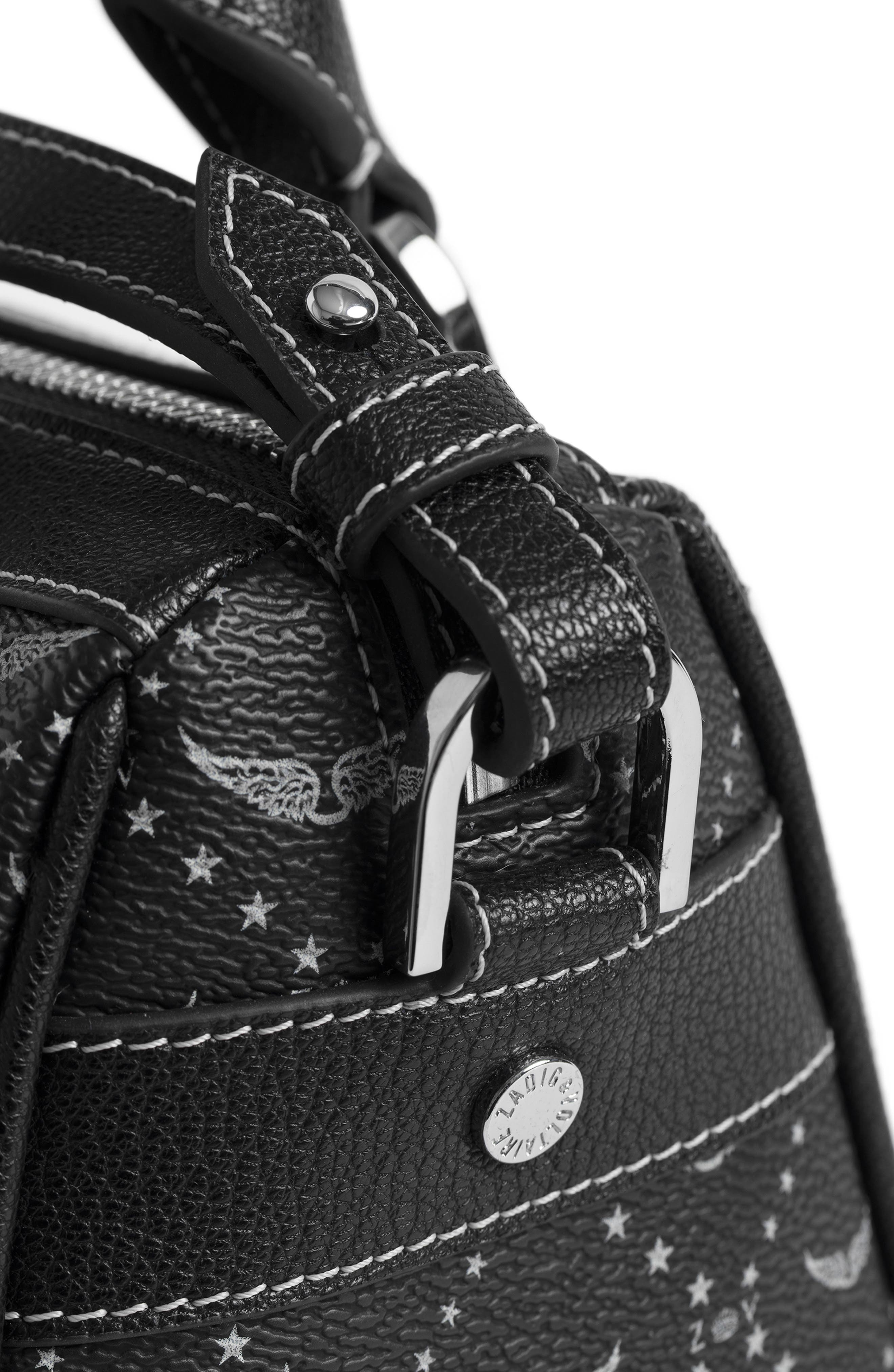 Zadig 
Voltaire Extra Small Sunny Vibe Monogram Bag, Alternate, color, Black