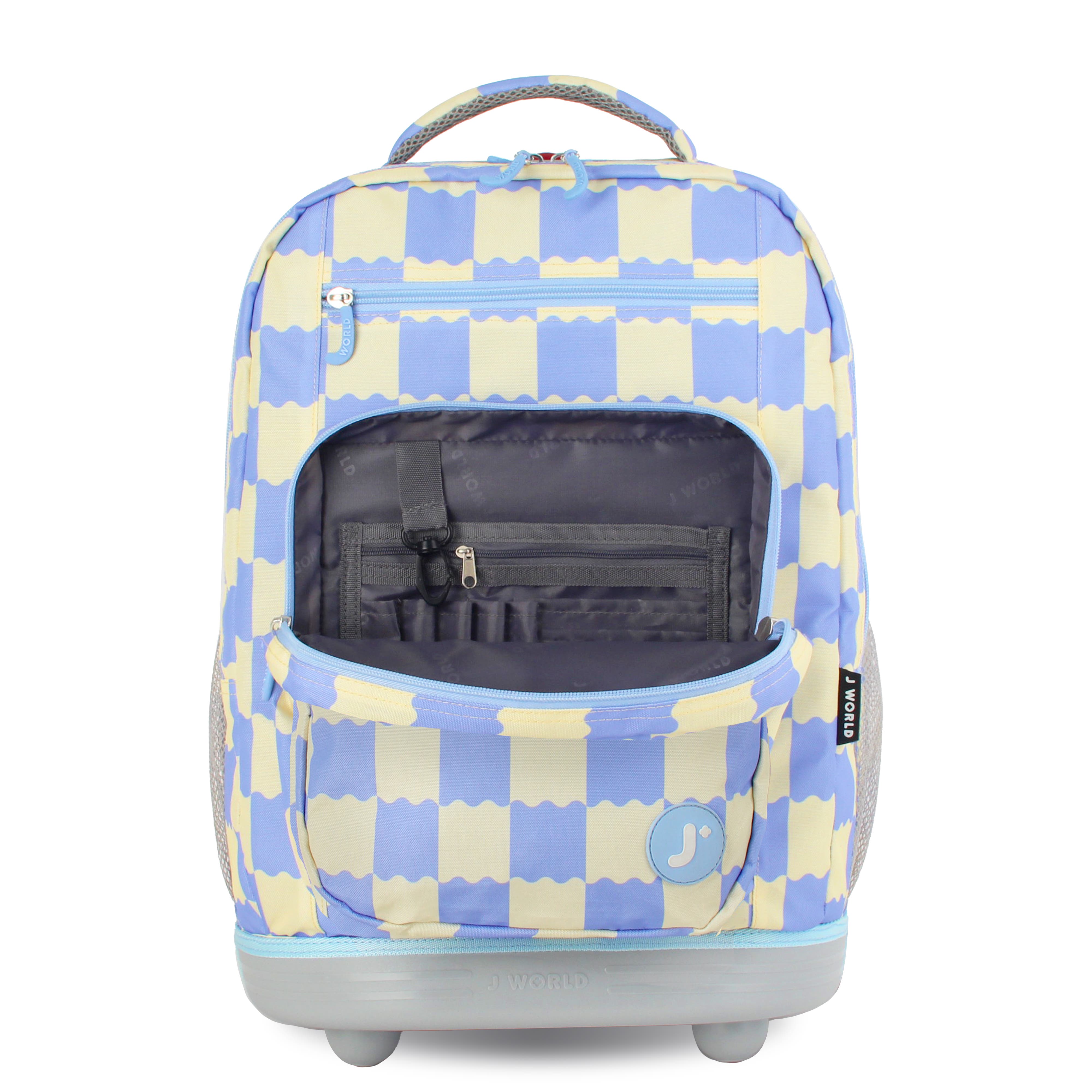Sun dance Laptop 20" Rolling Backpack, Alternate, color, Wiggle blue