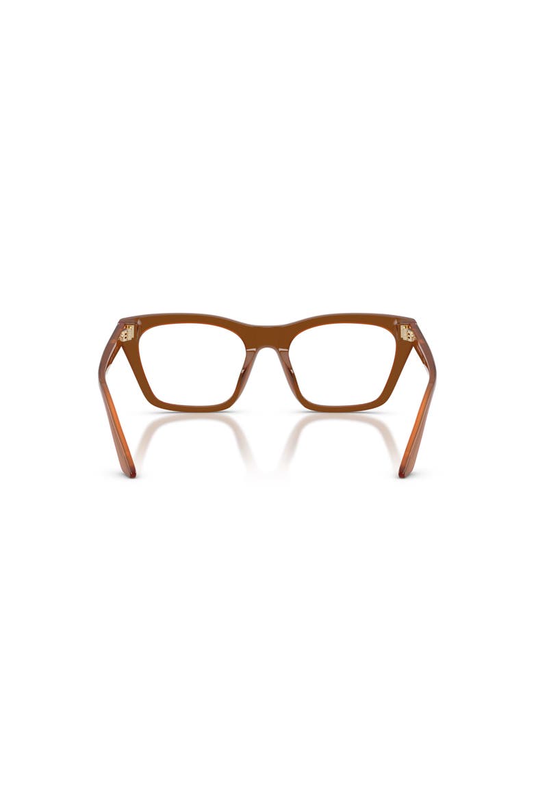 53mm Cat Eye optical glasses, Alternate, color, Brown