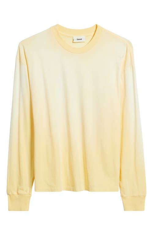 Elwood Core Oversize Long Sleeve T-shirt In Yellow