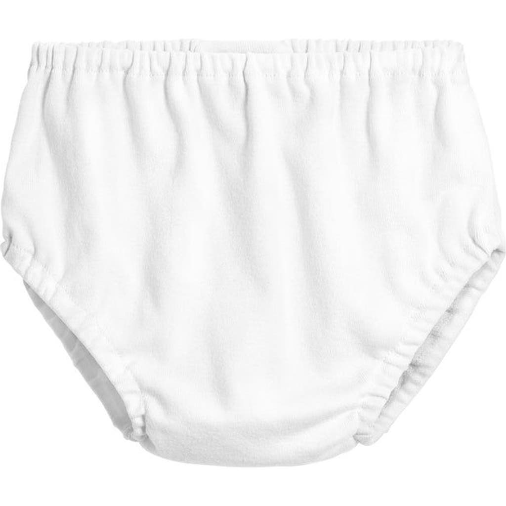 City Threads Usa-made Kids' Girls And Boys Soft Organic Cotton Diaper Cover In White