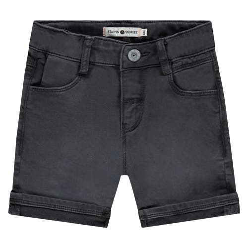 Stains And Stories By Babyface Classic Jean Shorts In Gray