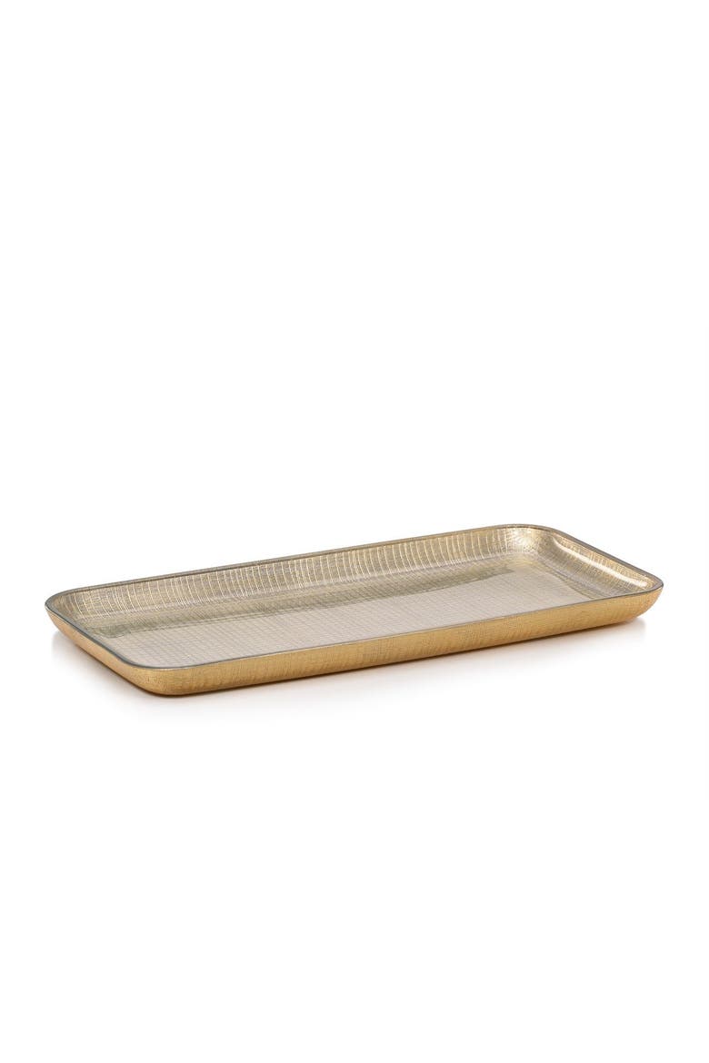 Woven Multi Amenity Tray, Main, color, GOLD/SILVER