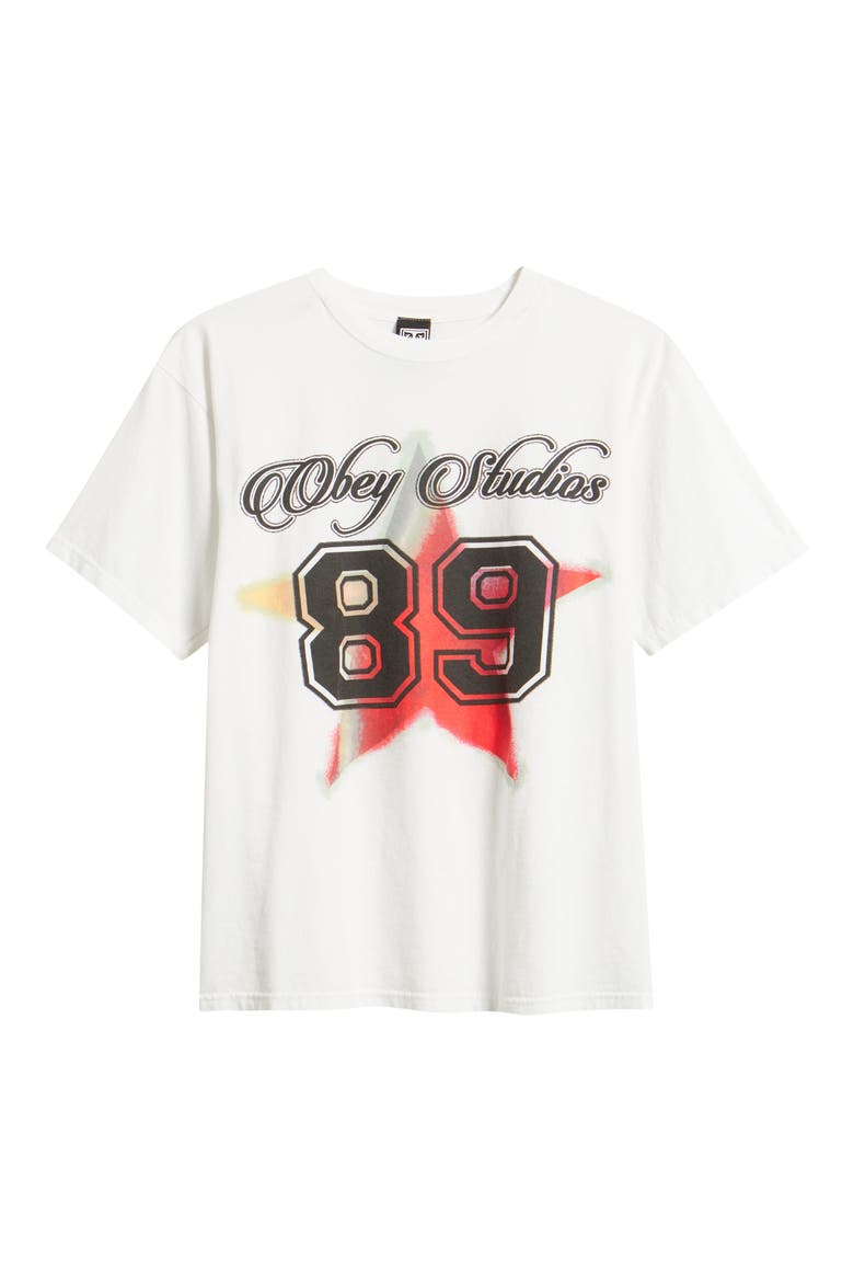 Varsity Star Graphic T-shirt, Alternate, color, WHITE