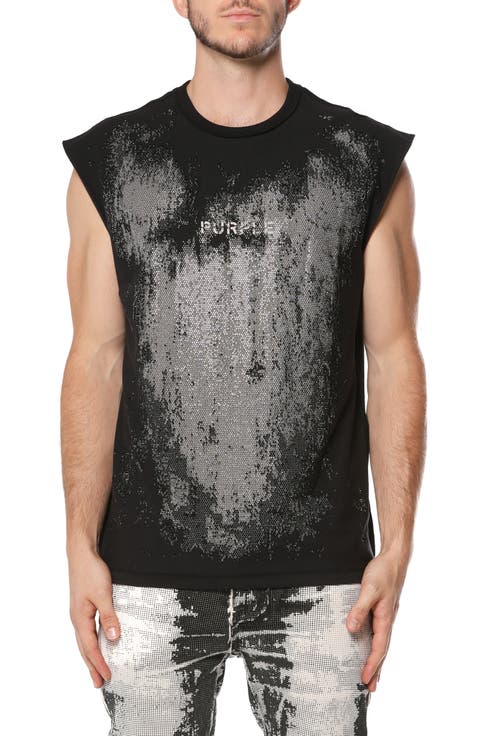 Texture Jersey Sleeveless T-Shirt
