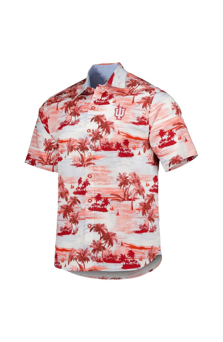 Tommy Bahama Men's Tommy Bahama Crimson Indiana Hoosiers Tropical Horizons Button-Up Shirt, Alternate, color,