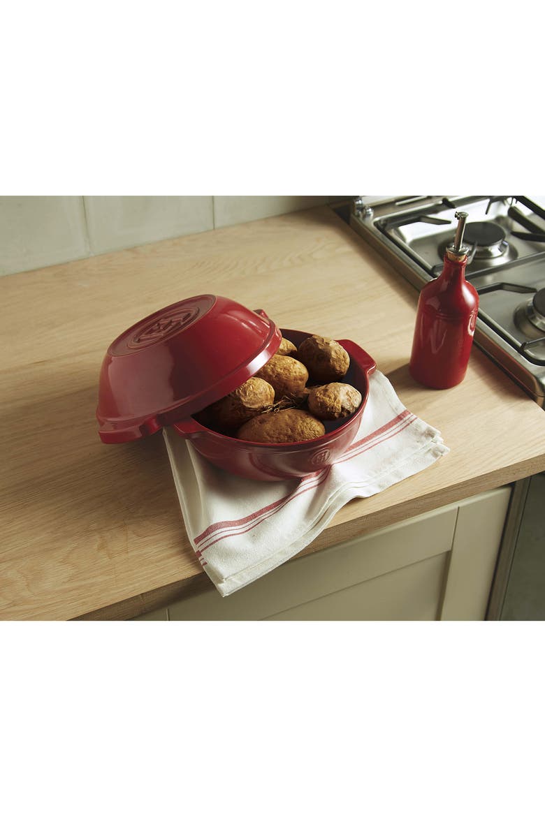 Bread & Potato Pot, Alternate, color, Burgundy