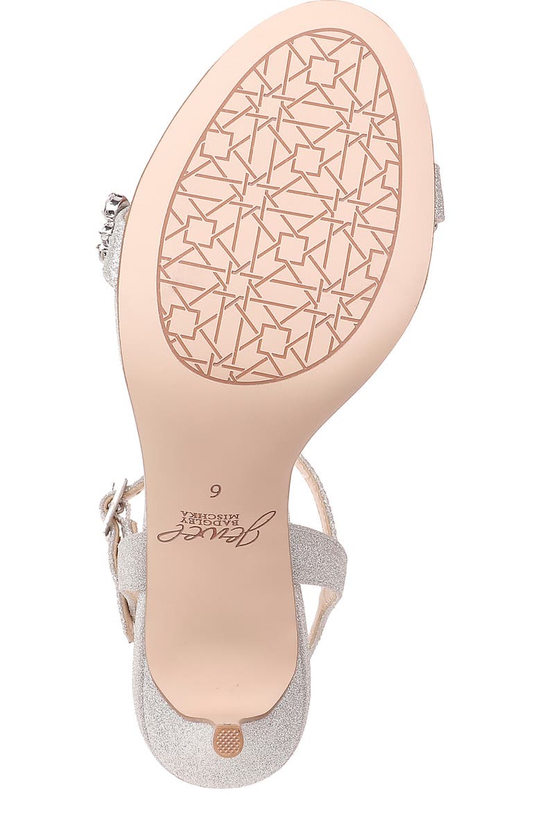 Jewel Badgley Mischka Stefanie Embellished Sandal, Alternate, color,