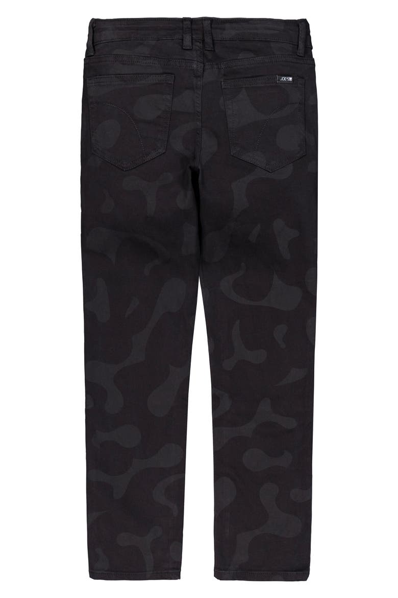 Kids' Brixton Camo Print Slim Straight Leg Jeans, Alternate, color, BLACK CAMOUFLAGE