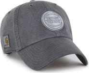 CARHARTT X 47 Men's Carhartt x '47  Charcoal Detroit Pistons Clean Up Adjustable Hat