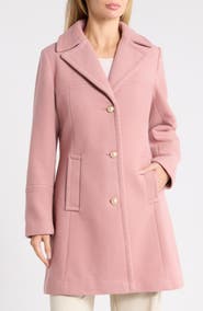 Kate Spade New York Pearl Button Wool Blend Coat