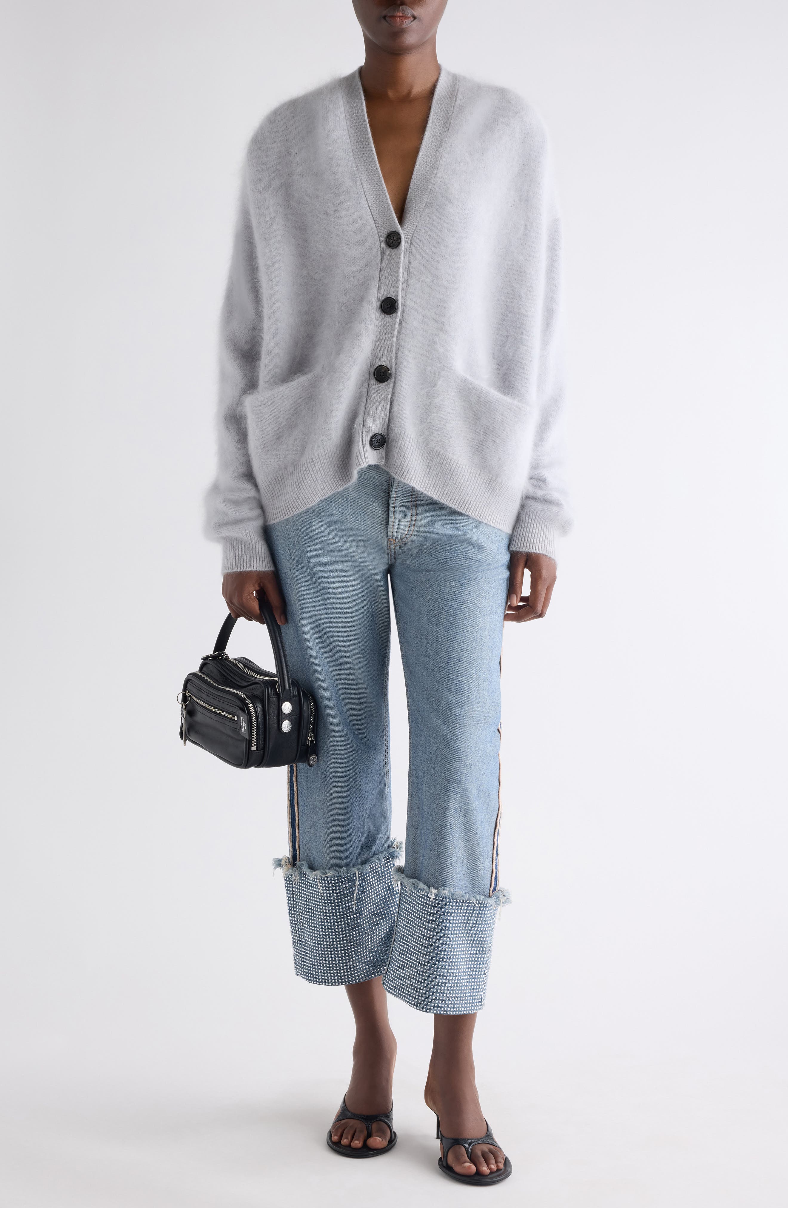 Brushed Cashmere Cardigan - image 2
