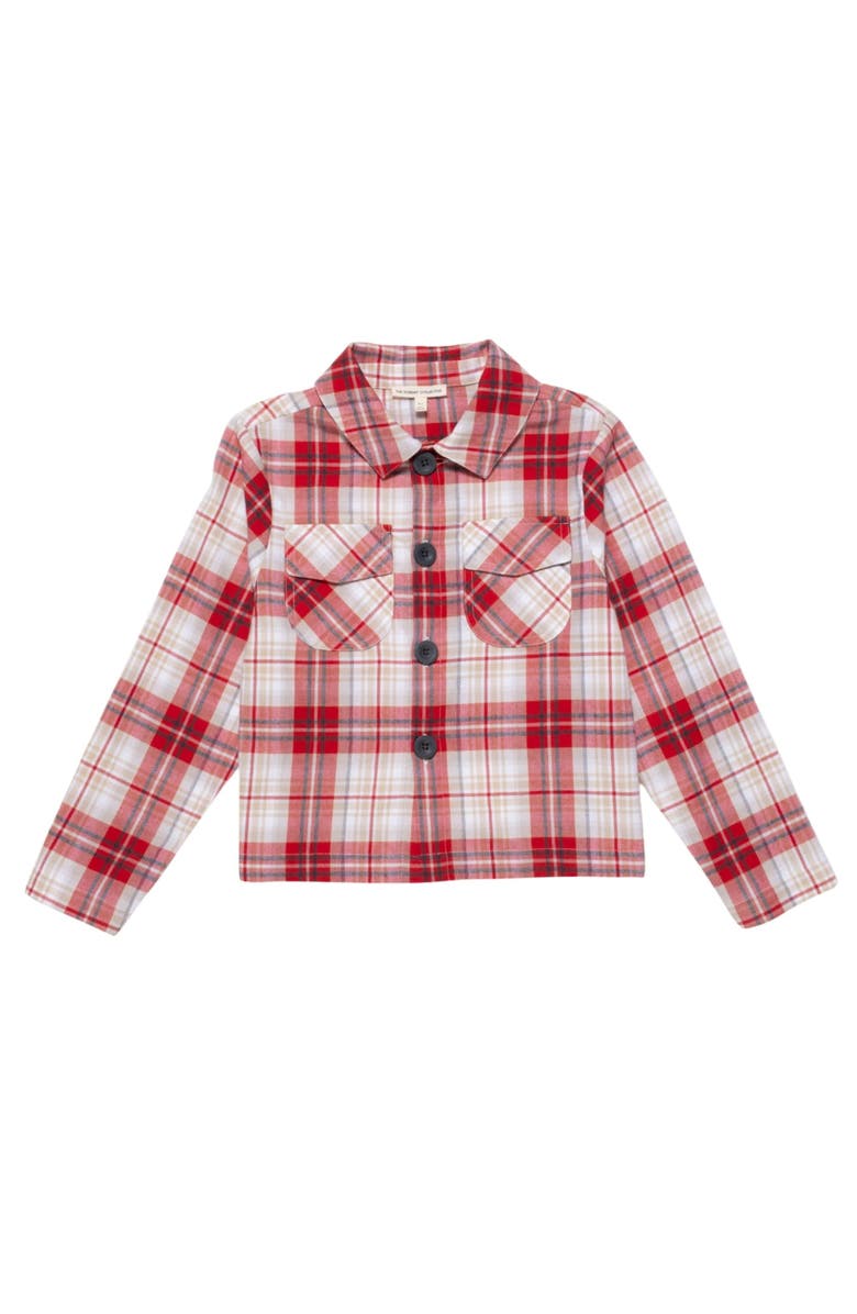 The Sunday Collective Flannel Shirt, Main, color, Jazzberry Plaid