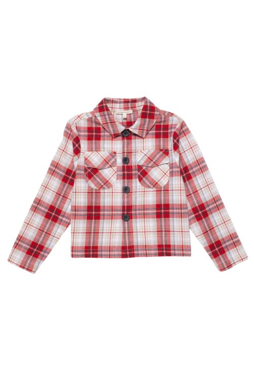 The Sunday Collective Flannel Shirt In Red