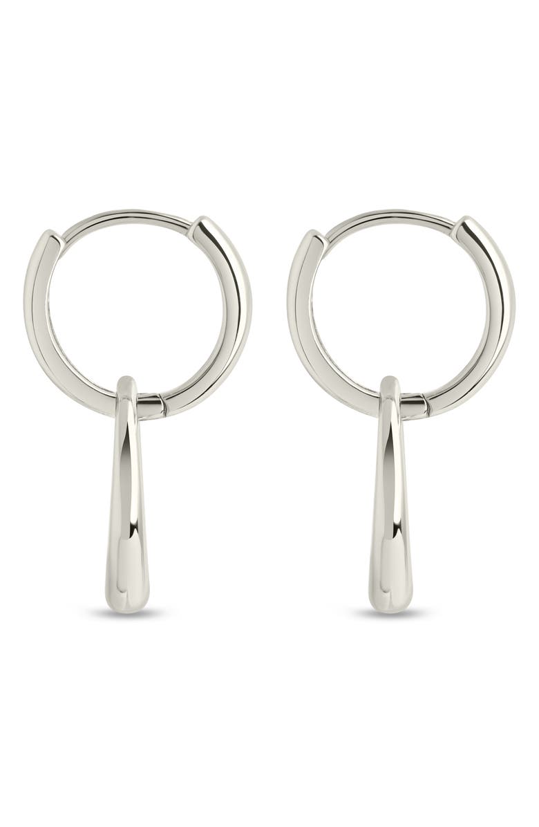 Sterling Forever Tommy Link Drop Earrings, Alternate, color, Silver