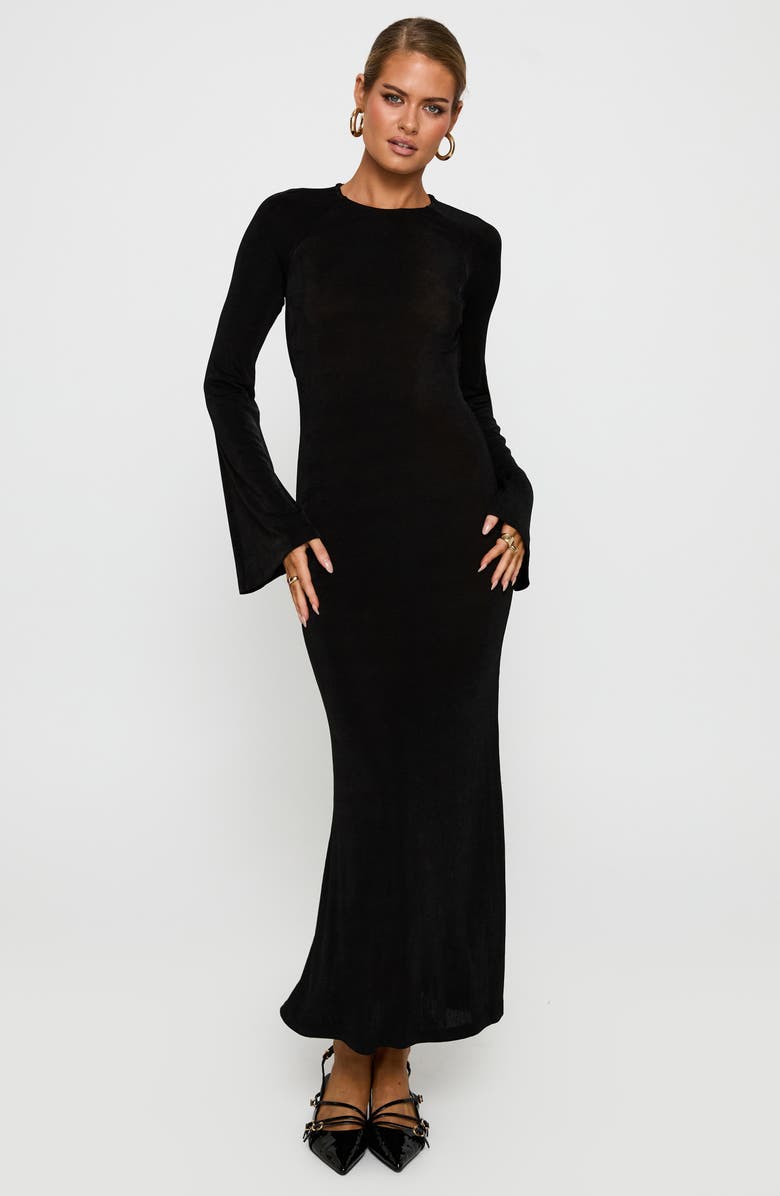 Princess Polly Amersham Open Back Long Sleeve Maxi Dress, Alternate, color,