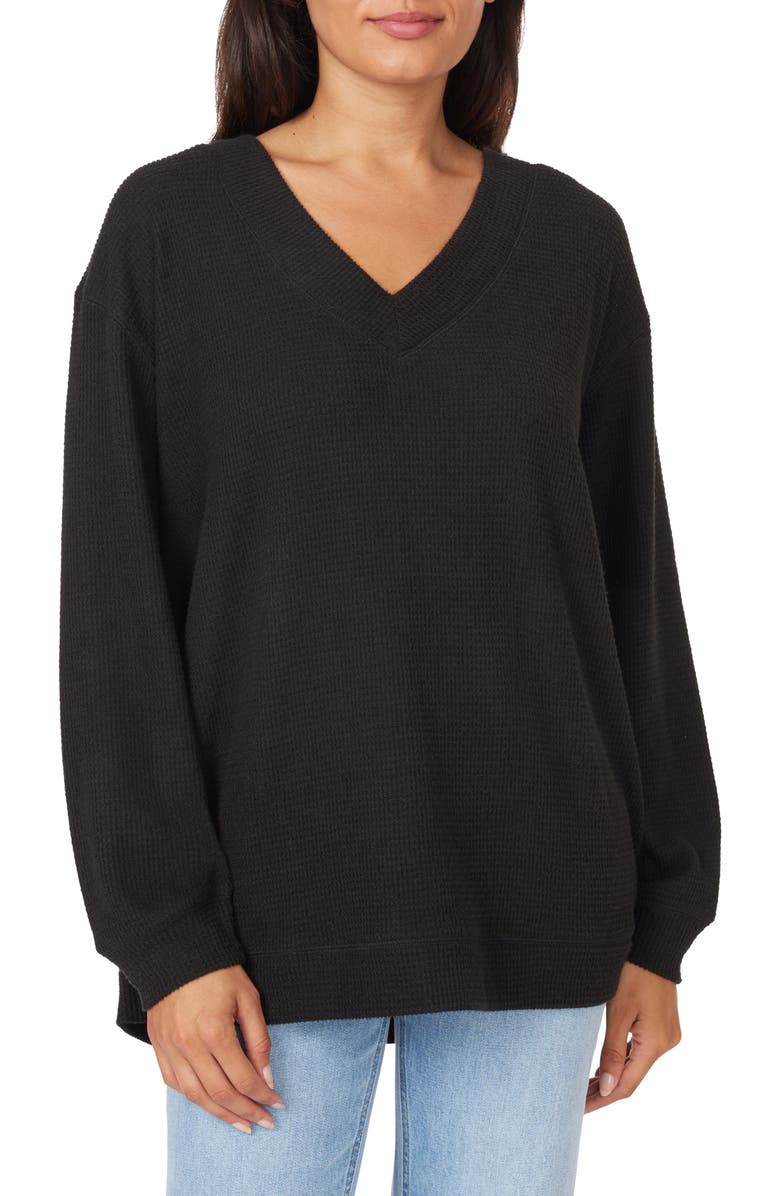 C & C California Kyle Rib Waffle Tunic, Main, color,