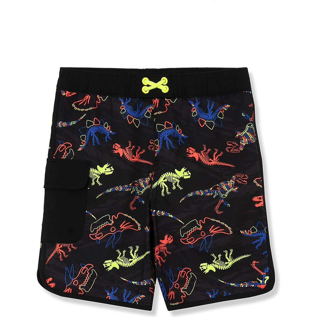 LANDS' END LANDS' END BOYS CHLORINE RESISTANT CARGO LONG BOARD SHORT