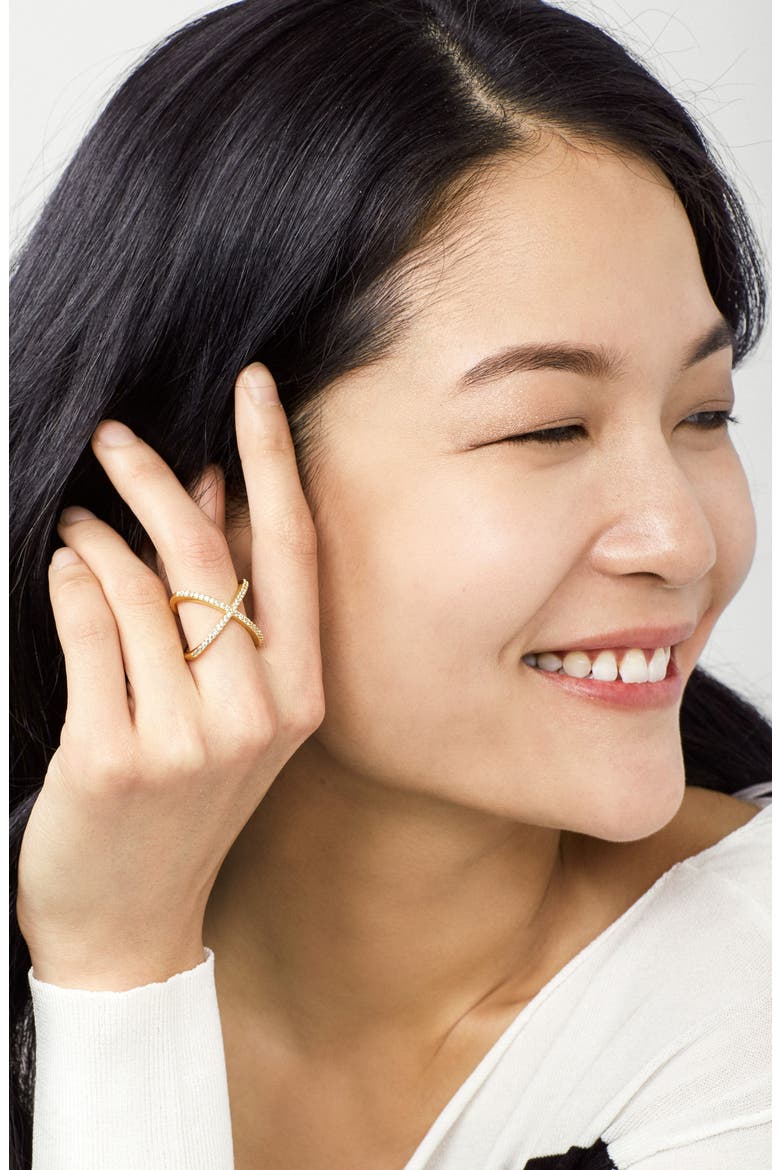 'Mason' Pavé Ring, Alternate, color, GOLD