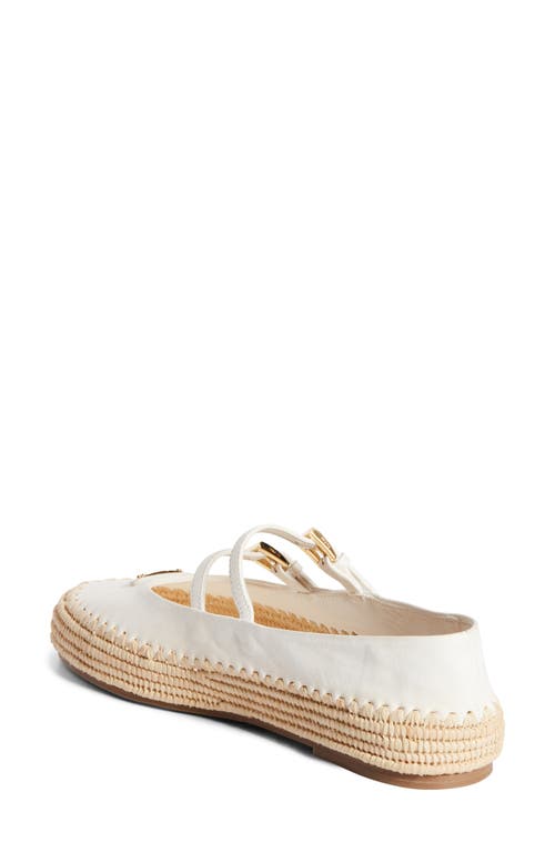 Prada Leather And Crochet Ballerinas In Avorio