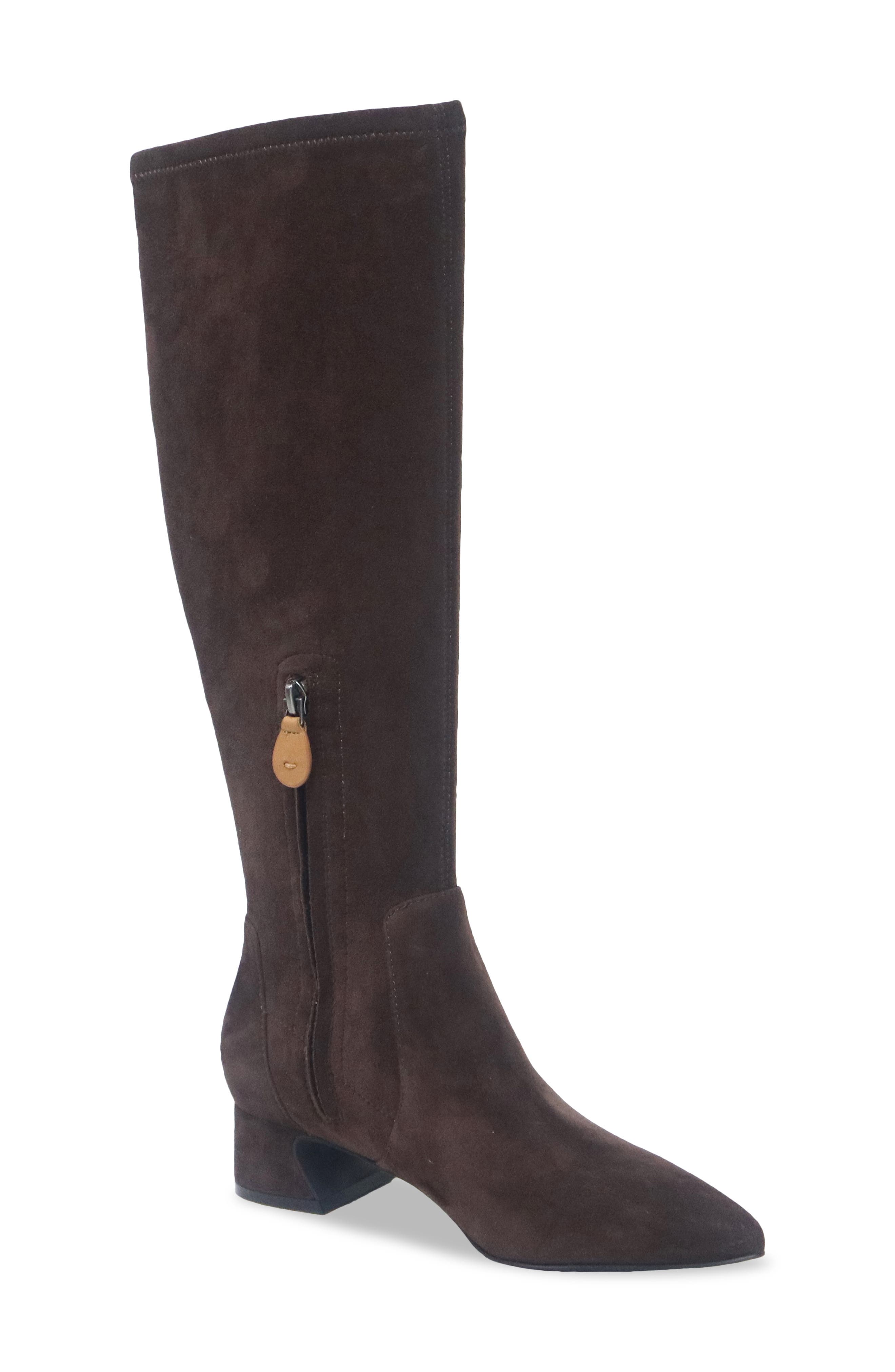 Gallway Stretch Boot, Alternate, color, CHOCOLATE SUEDE