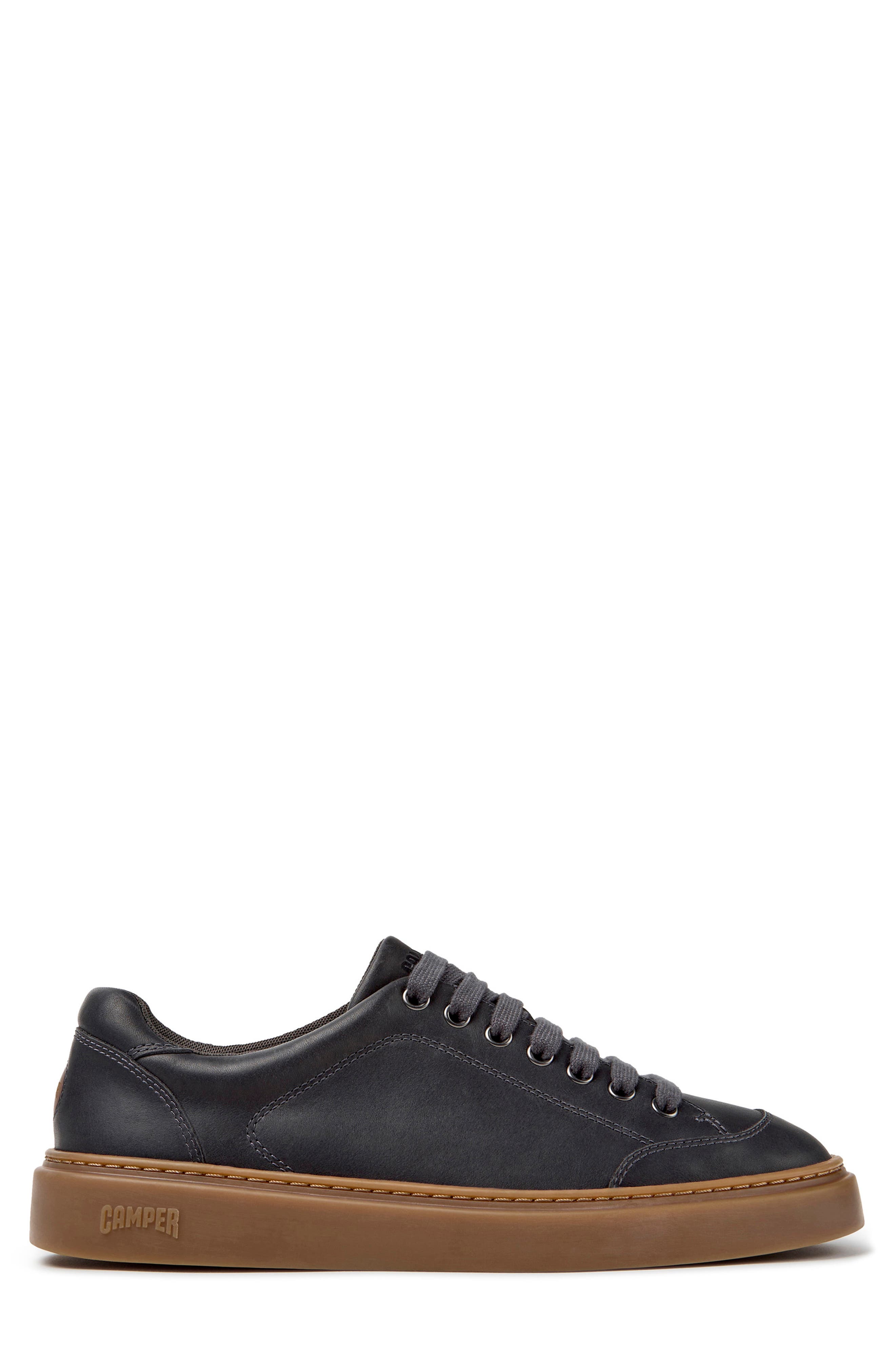 Runner Twentyfive Leather Sneaker, Alternate, color, MEDIUM GRAY