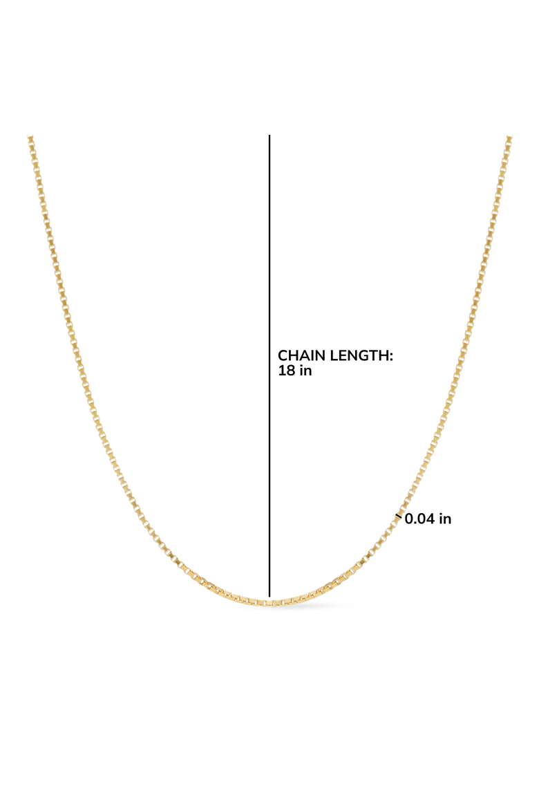 Box Chain Necklace - Jo Gold, Alternate, color, Gold