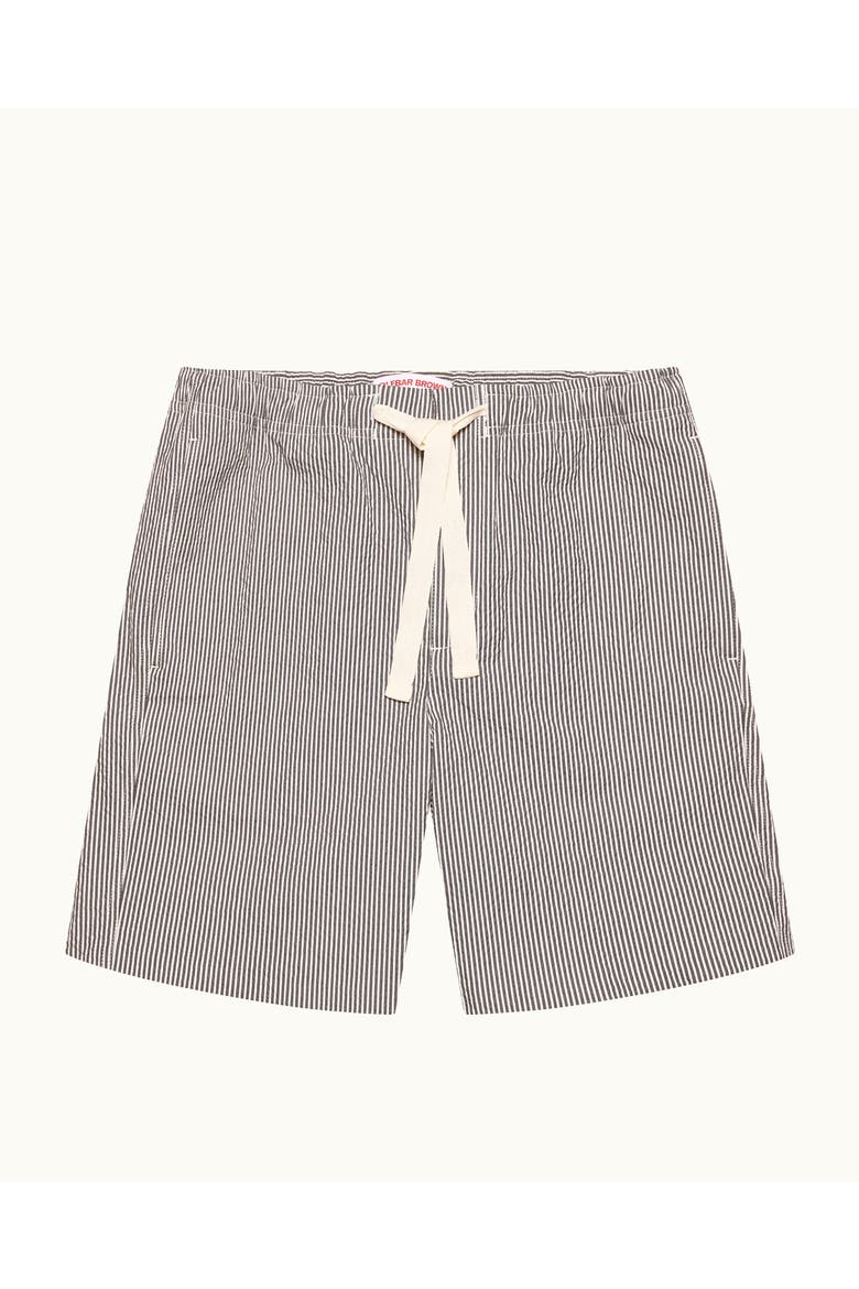 Alex Seersucker Relaxed-Fit Shorts, Alternate, color, CHARCOAL/WHITE STRIPE
