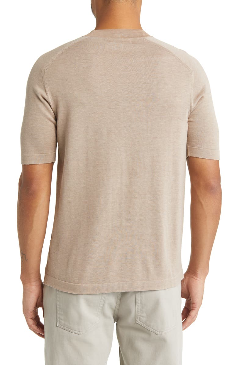 Jack Victor Victoria Cotton & Silk T-Shirt, Alternate, color, Sand