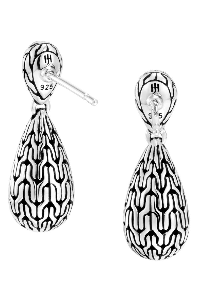 John Hardy Sterling Silver Classic Chain Dangle Earrings, Alternate, color, 