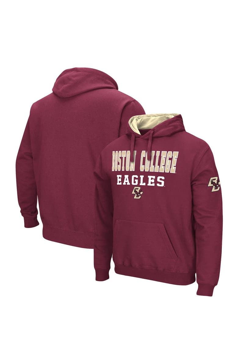 COLOSSEUM Men's Colosseum Maroon Boston College Eagles Sunrise Pullover Hoodie, Alternate, color, Maroon