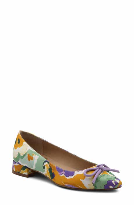 Bobble Faux Leather Flat