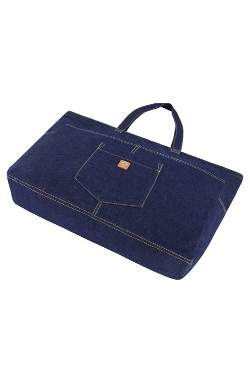 Uspa Accessories Multipocket Denim Tote Bag In Blue
