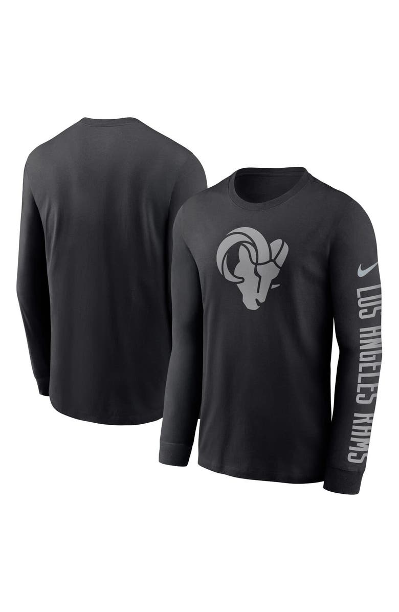 Nike Men's Nike Black Los Angeles Rams RFLCTV Name and Logo T-Shirt, Main, color, 