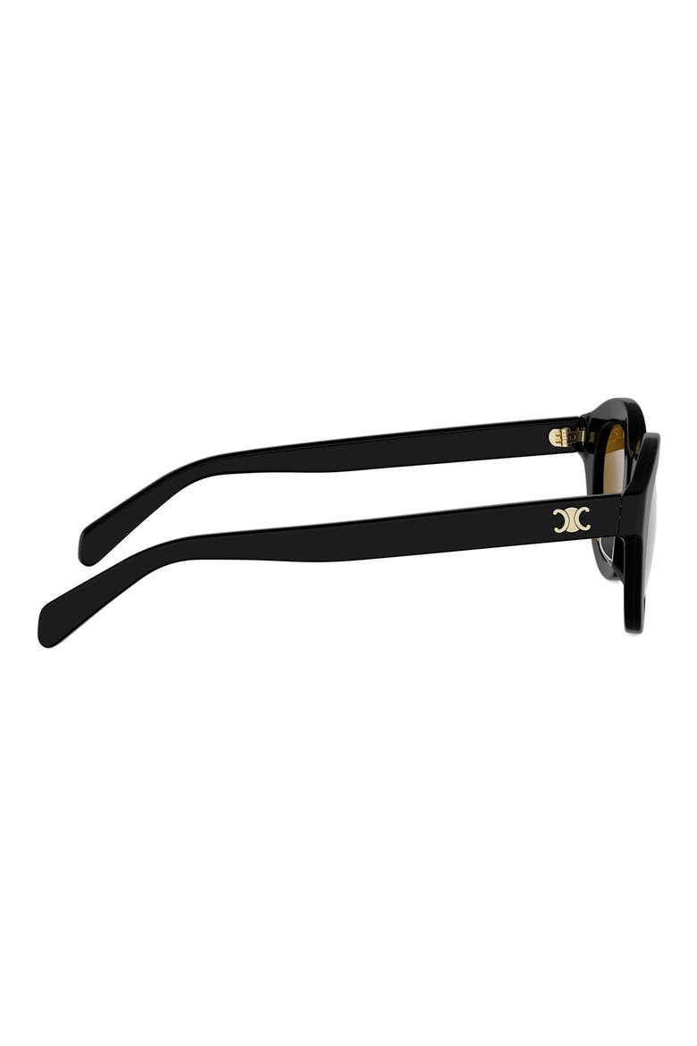 Triomphe 47mm Small Pantos Sunglasses, Alternate, color, SHINY BLACK / ROVIEX