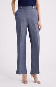 Anne Klein Pull-On Crop Wide Leg Pants