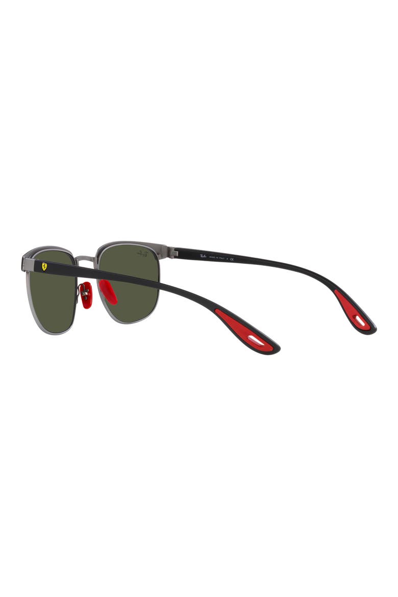 53mm Square Sunglasses, Alternate, color, MATTE GUNMETAL