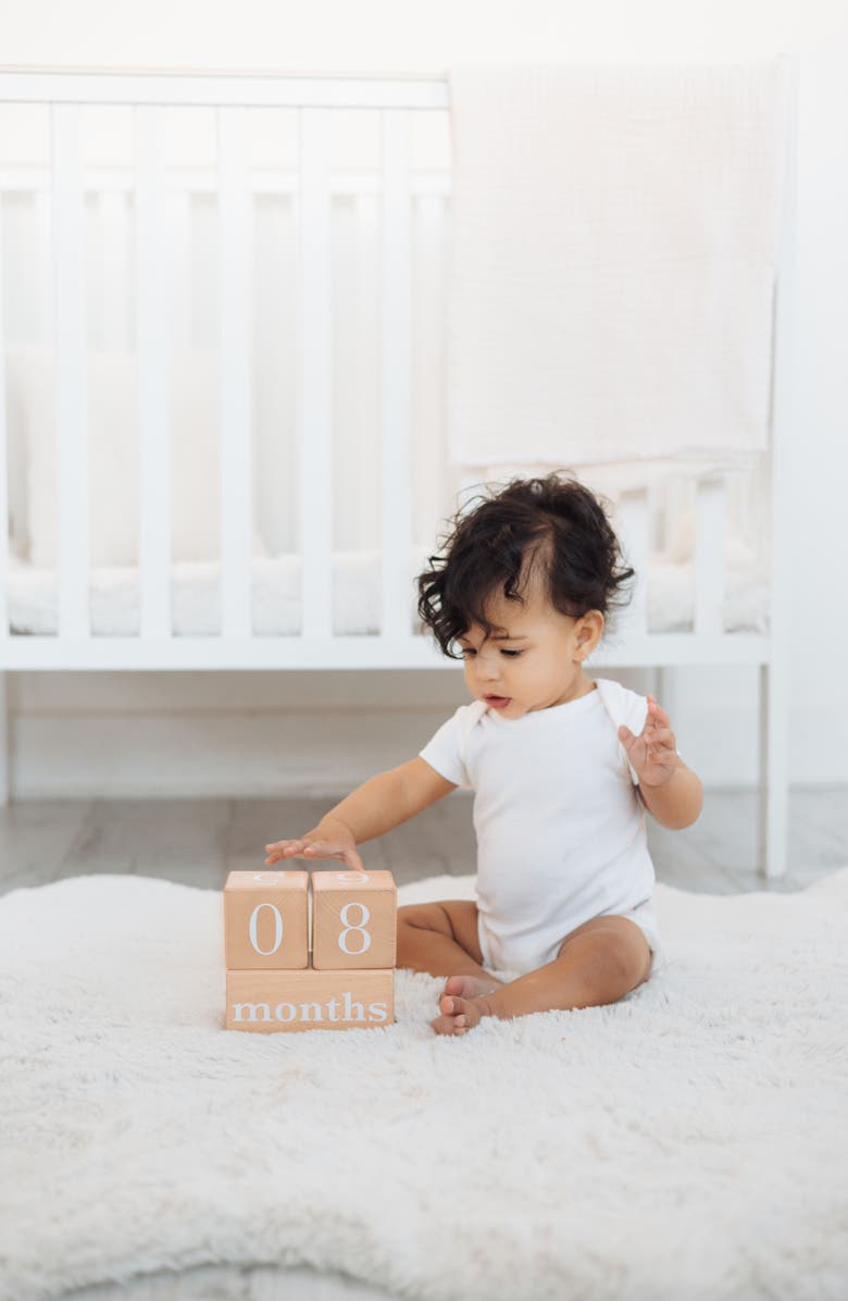 Pearhead Wooden Milestone Blocks, Alternate, color, 