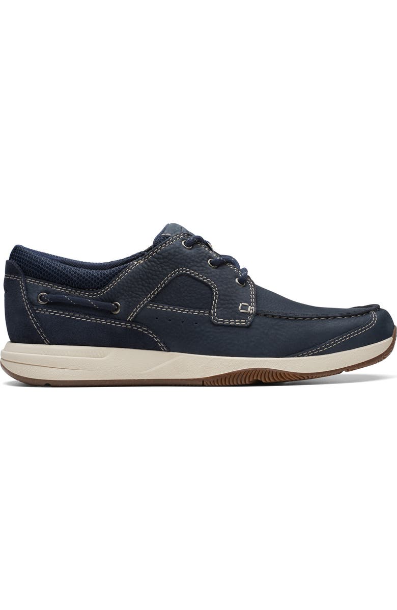 Clarks<sup>®</sup> Sailview Lace-Up Shoe, Main, color, Navy Nubuck