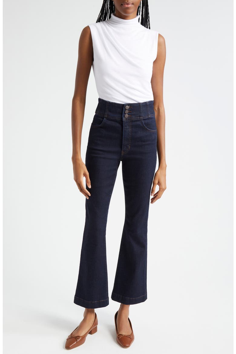 Carson High Waist Ankle Flare Jeans, Alternate, color, INDIGO RINSE