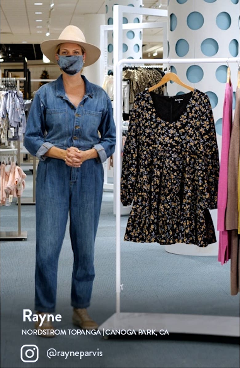 Tiered Long Sleeve Minidress, sales video thumbnail