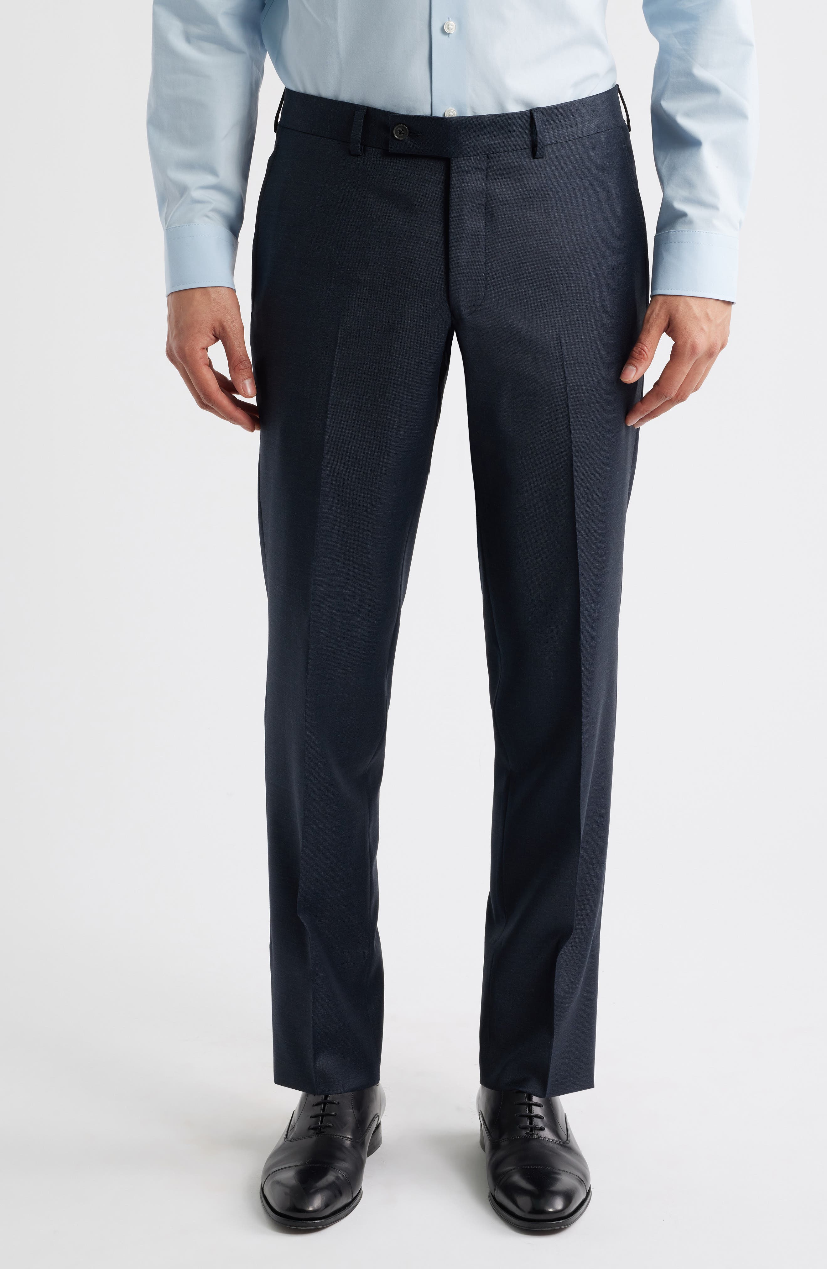 Stacey Trim Fit Solid Navy Stretch Super 110s Suit (Men) | Nordstrom