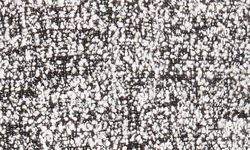 Oscar De La Renta Long Sleeve Boucle Tweed Jacket In Gray