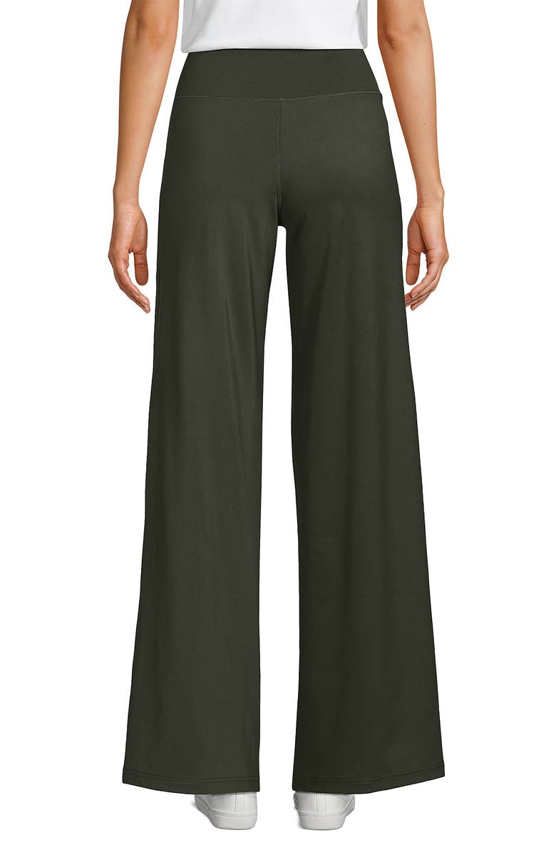 Lands' End Active Hi Impact High Rise Wide Leg Pants, Alternate, color, 