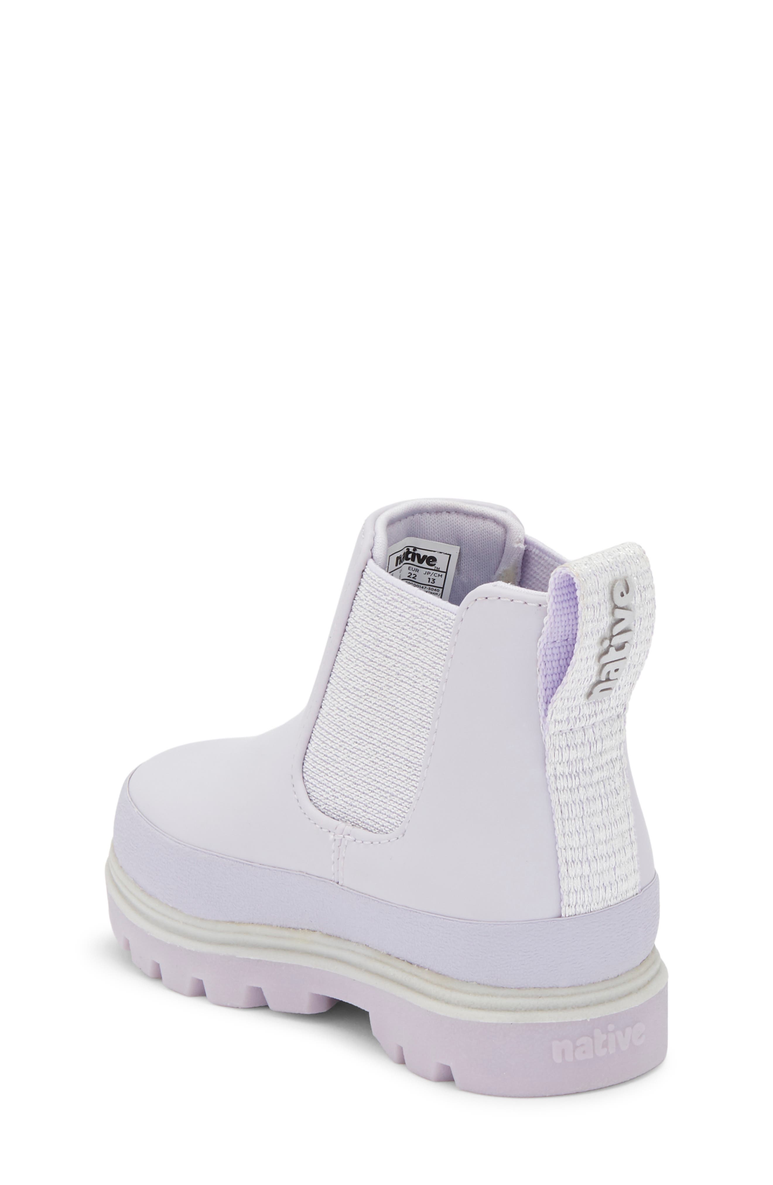Kids' Kensington Water Resistant Chelsea Boot, Alternate, color, FUTURE PURPLE BLING / PURPLE