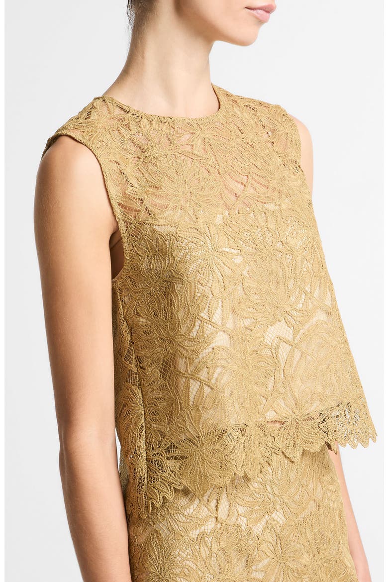 Lace Shell, Alternate, color, SOFT GOLD