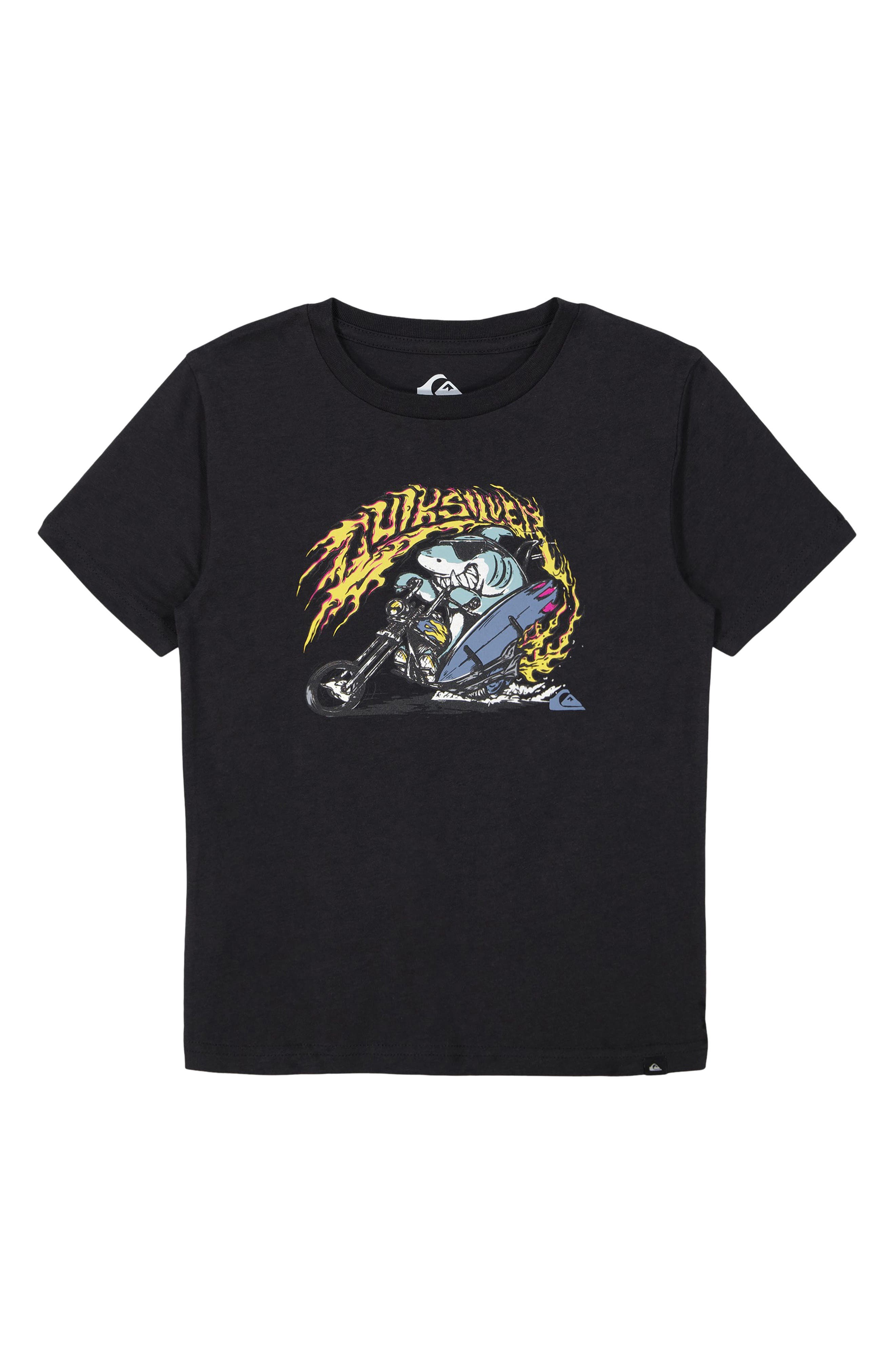 Quiksilver Kids' Chopper Shark Cotton Graphic T-Shirt