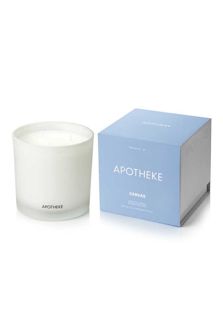 Canvas 3-Wick Scented Candle, Main, color, CANVAS
