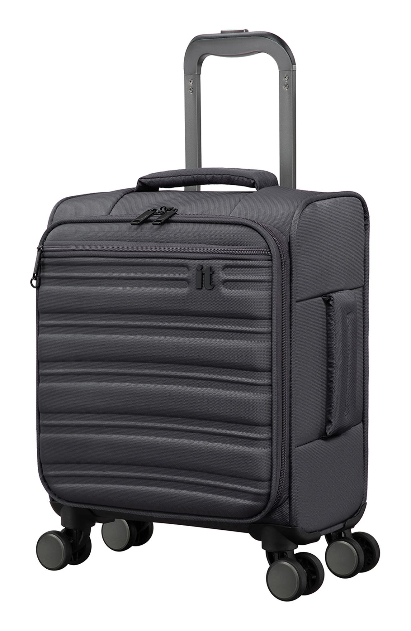IT LUGGAGE Fusional 15-Inch Softside Underseat Luggage, Main, color, Warm Charcoal